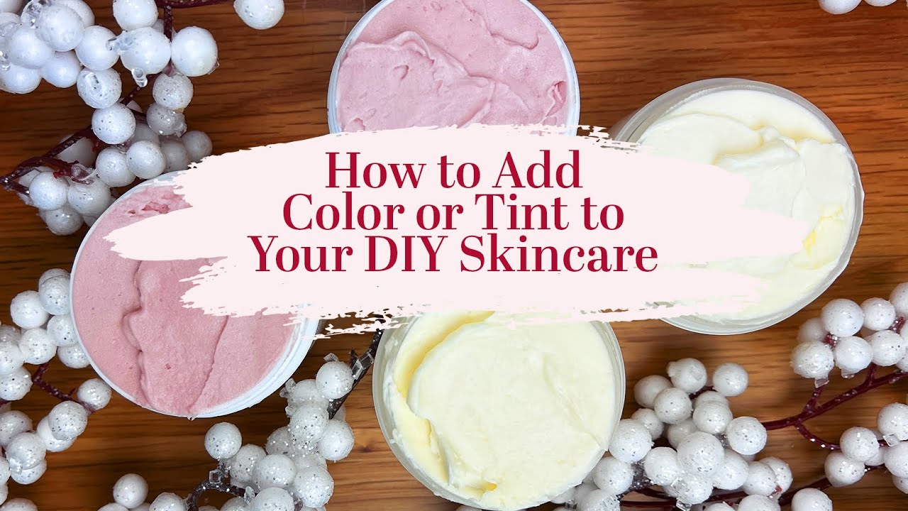 add color to diy skincare